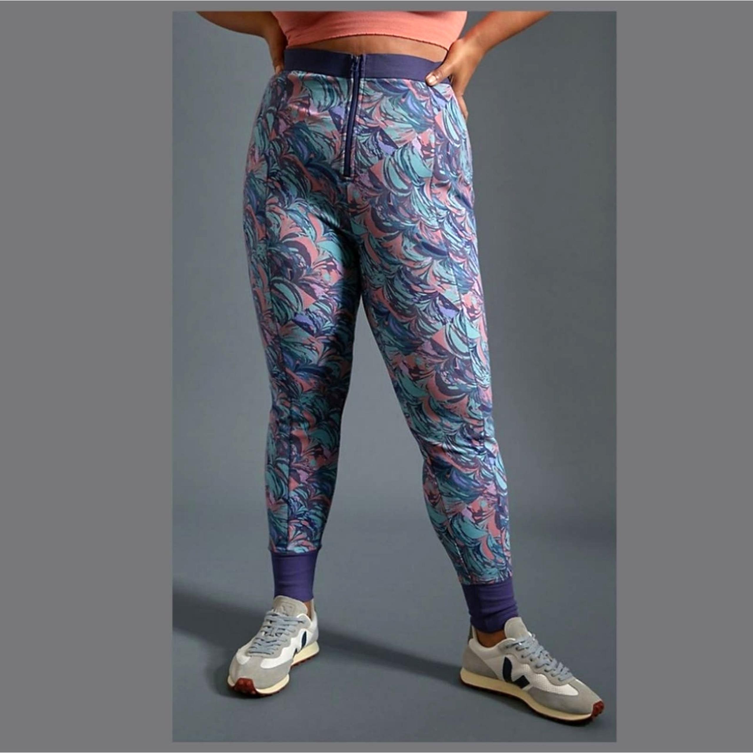 Anthropologie Saturday Sunday High Rise Samia Zip Joggers Size 1X