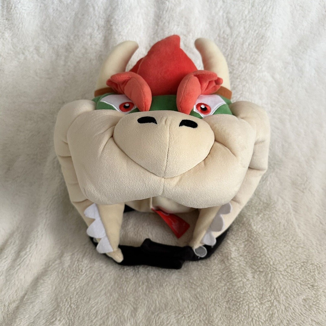 Universal Studios Super Nintendo World Bowser Plush Hat Headgear Costume Cosplay