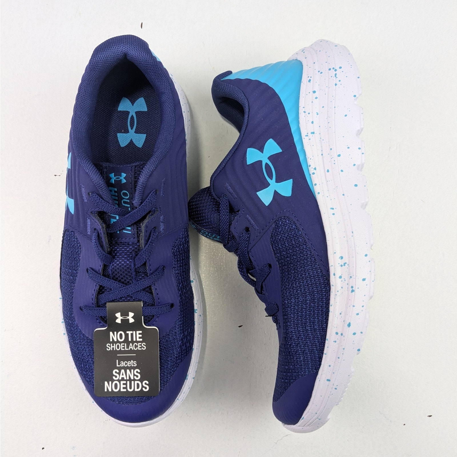 Under Armour Outhustle Blue Sneakers - 1.5 Youth