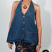 Lioness Hills Halter Denim Top