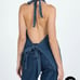 Lioness Hills Halter Denim Top