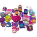 Mixed Preowned 12 lbs LOT! Polly Pocket Mini Compact Doll Playsets Purple Pink