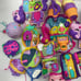 Mixed Preowned 12 lbs LOT! Polly Pocket Mini Compact Doll Playsets Purple Pink