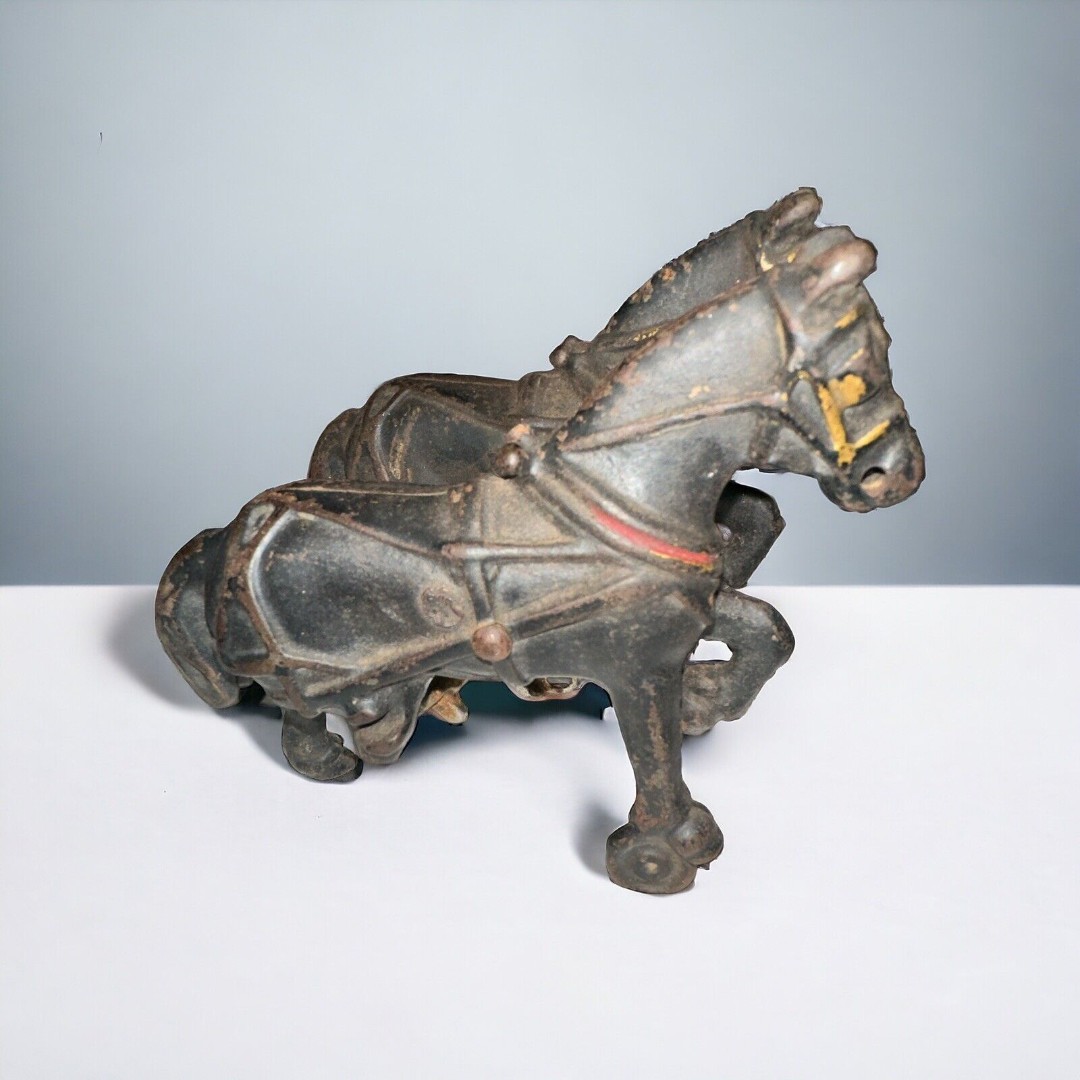 Rare Vintage Arcade Mfg Co Cast Iron Horses Please Read Description