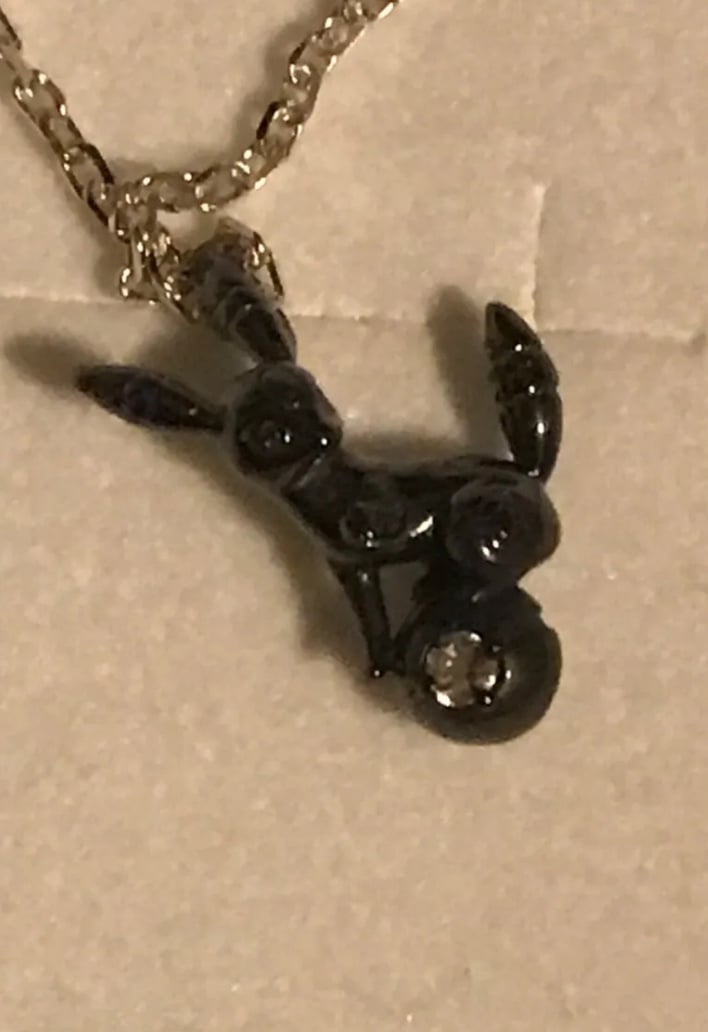 Pokemon Umbreon & Poke Ball Black ver. Blacky Necklace Silver U-TREASURE Japan