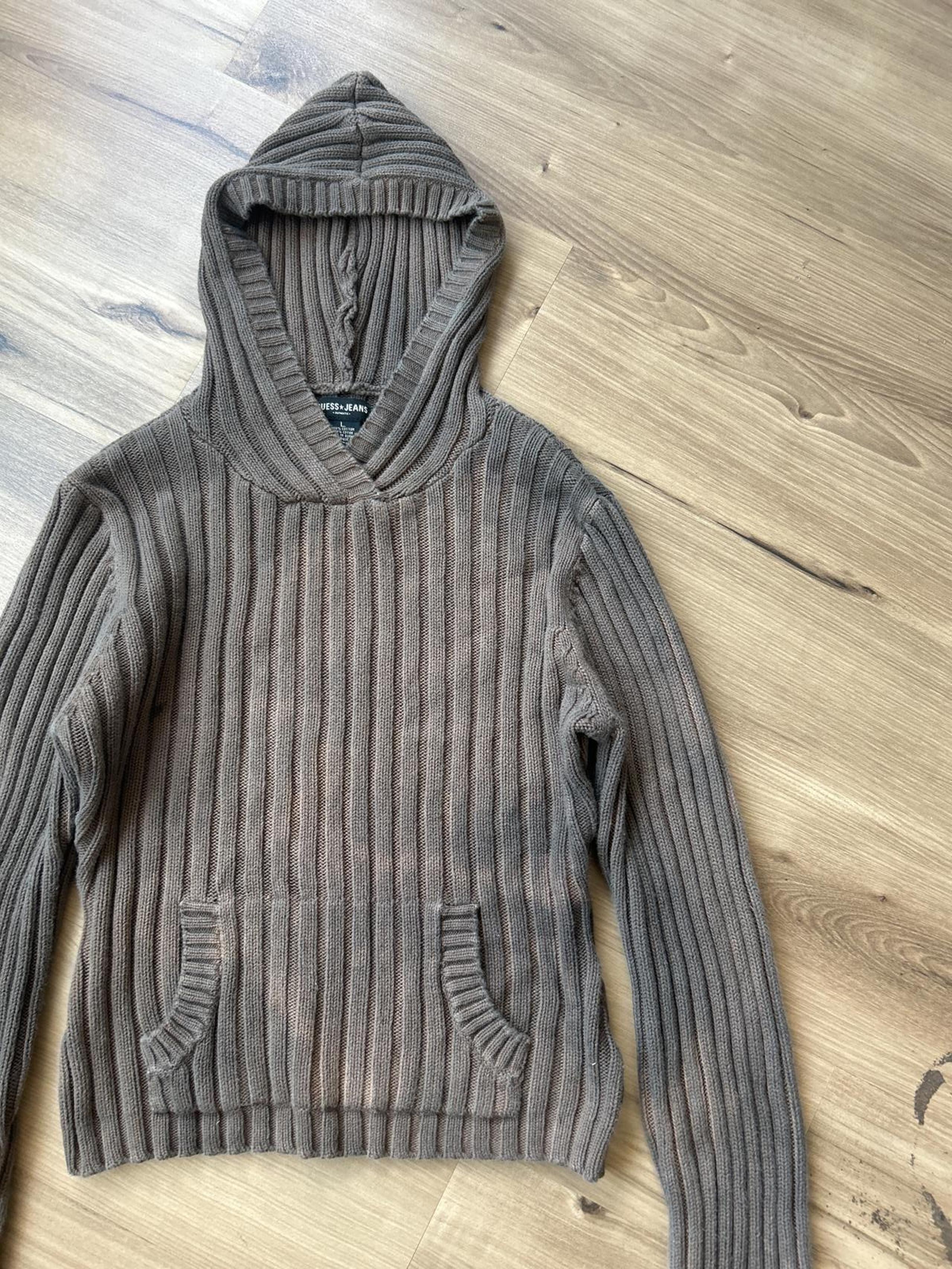 Women's Slim Sweater Guess Jeans Ribbed Hoodie