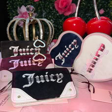 Juicy Couture velour wallet set