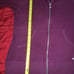 VICTORIA SECRET MAROON ANGEL HOODIE WITH GOLD SEQUIN **LARGE
