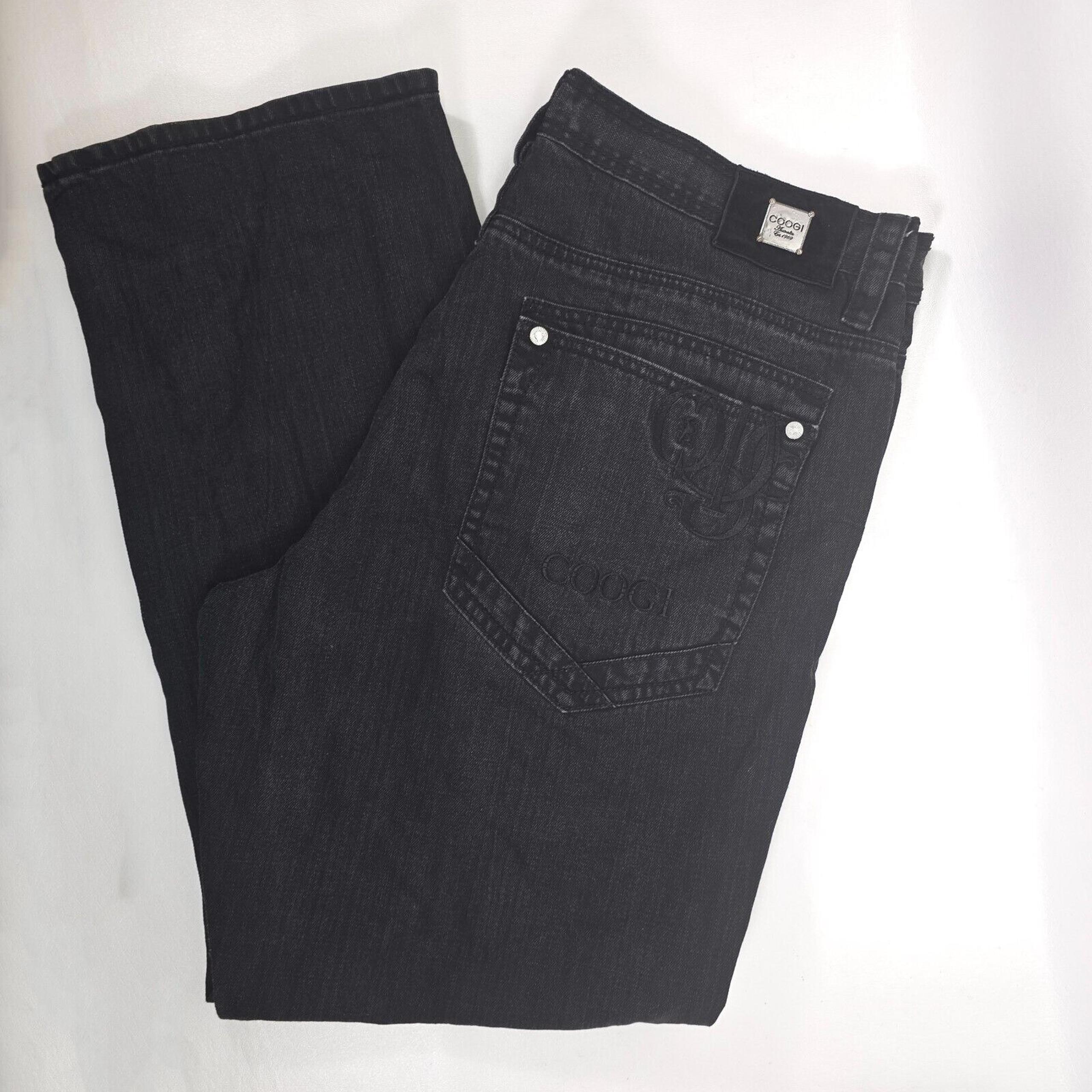 Vintage Coogi Jeans Men's 42x33 Baggy Embroidered Trim Y2K Skater 90s 10" Legs