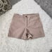 Tommy Hilfiger Women's The Flex 5 Inch Classic Shorts Mid Rise. Color:Khaki. Siz