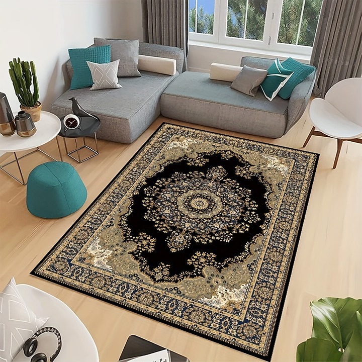 1pc, Bohemian Persian Region Carpet Dirt-Resistant, Washable, qr
