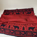 Agatha Fair Isles red blue wrap scotties bears 27.5x75
