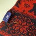 Agatha Fair Isles red blue wrap scotties bears 27.5x75