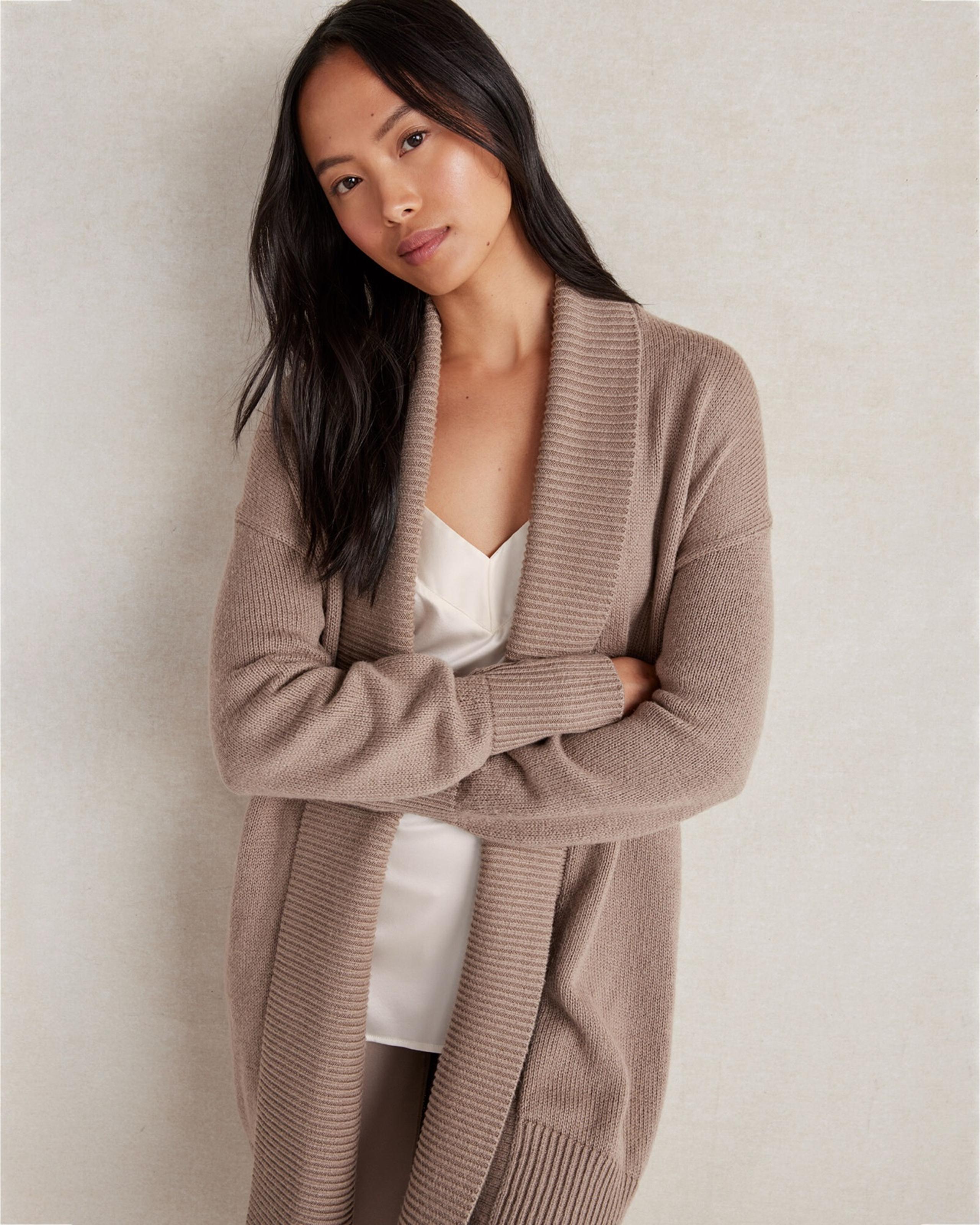 Max & Mia Spring Autumn Fashion Cardigan Coat Winter Women's Long Sleeve Knitted