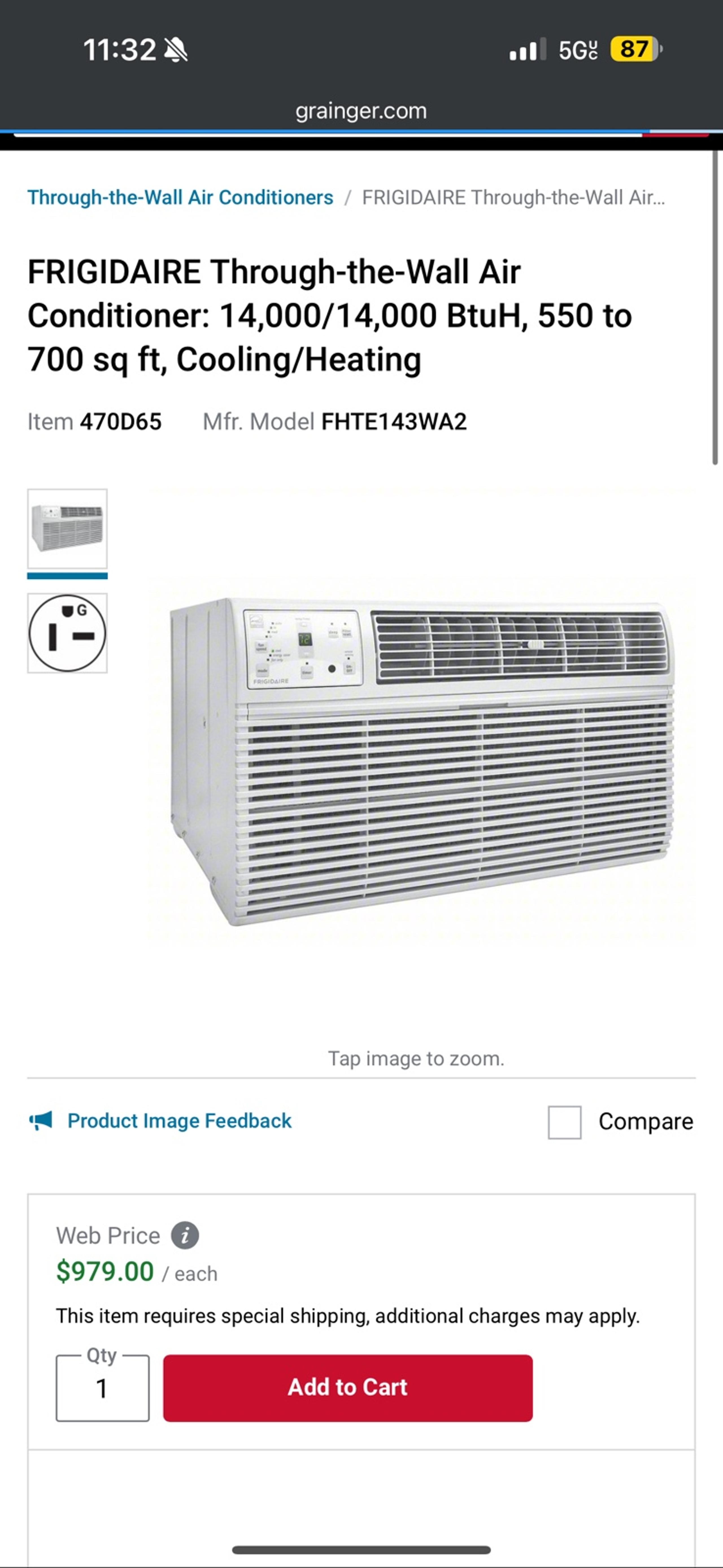 FRIGIDAIRE Through-the-Wall Air Conditioner/Heater