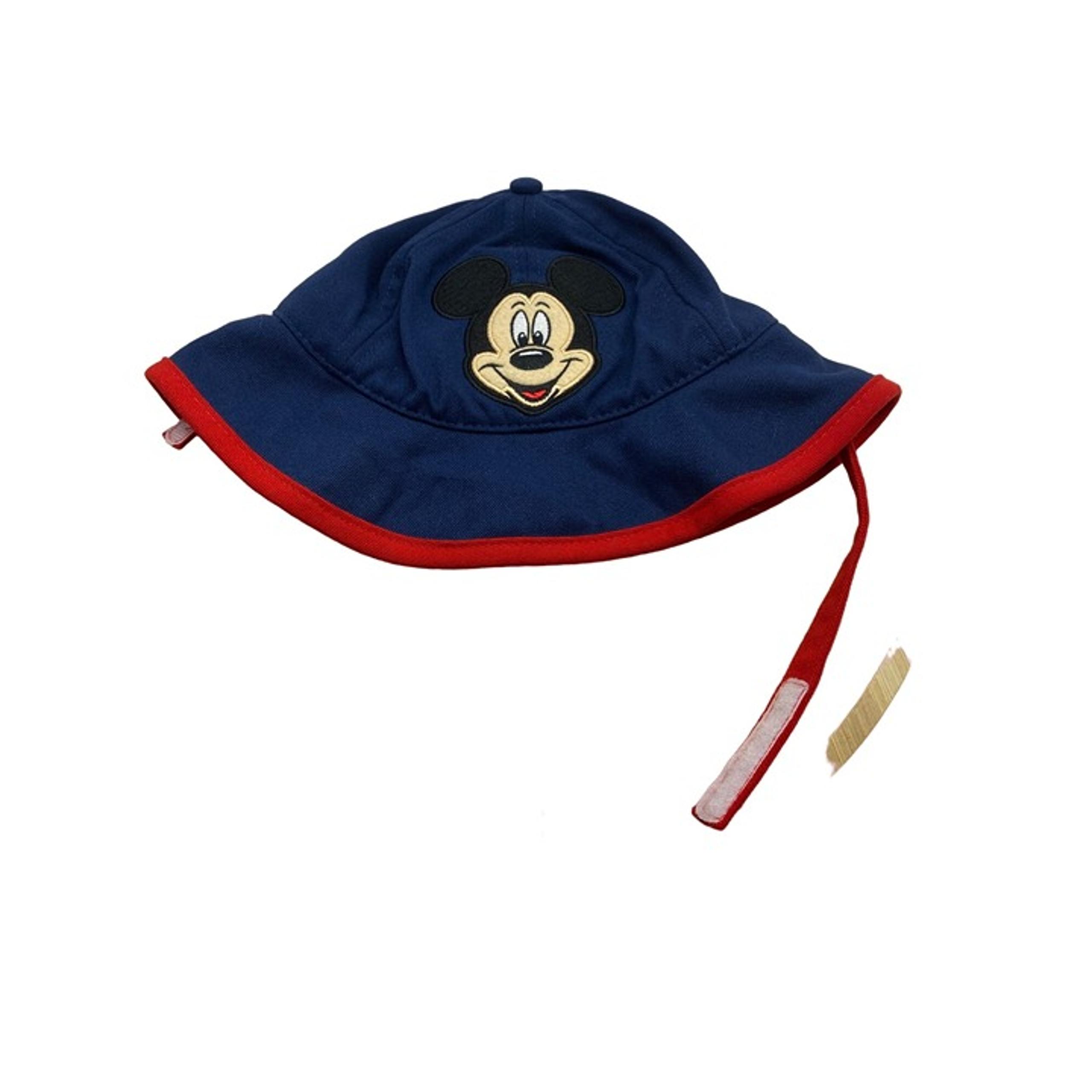 Disney Parks Coppertone Mickey Mouse Bucket Hat Infant One Size Red Blue