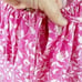 Lilita Azalea Pink Short Ruffle Sleeved Floral-Print Silk Mini Dress Sz Small
