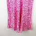Lilita Azalea Pink Short Ruffle Sleeved Floral-Print Silk Mini Dress Sz Small