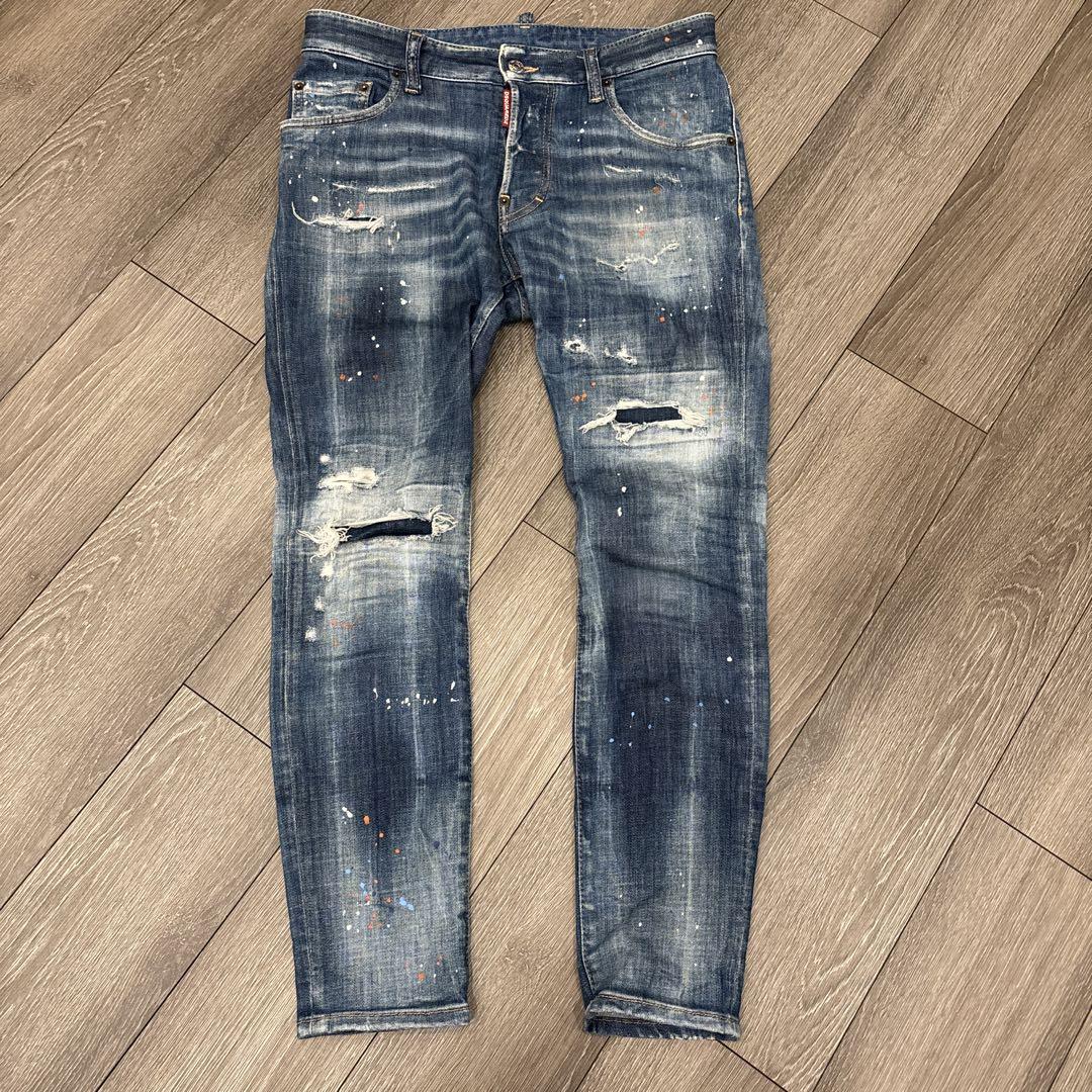 DSquared2 'Super Twinky Jean' Felt Logo Slim Fit Jeans Black