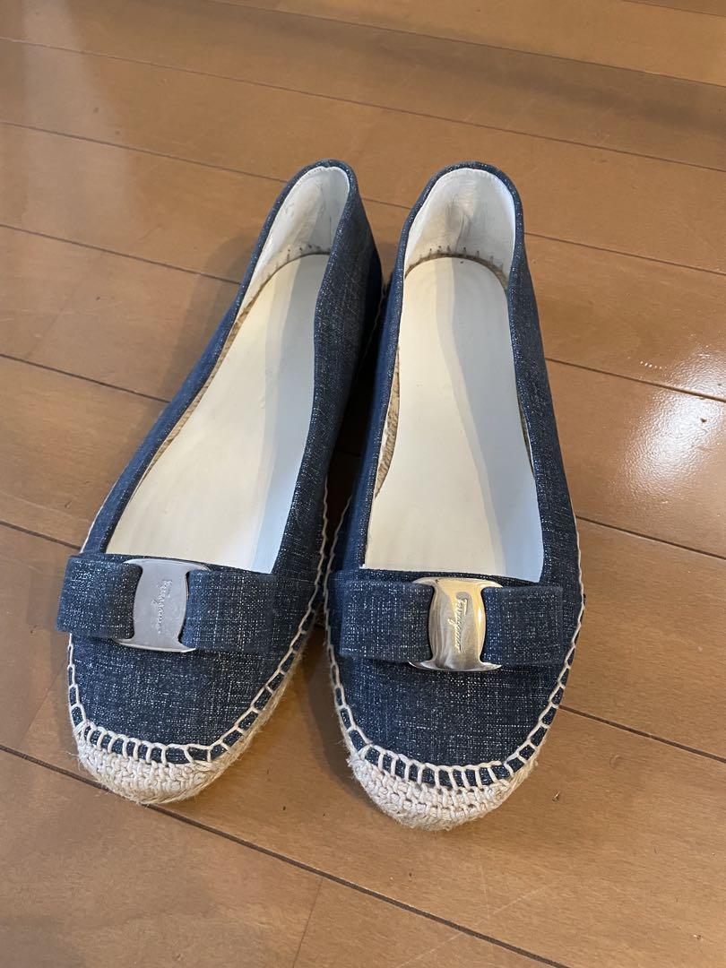 Brand new Ferragamo denim shoes