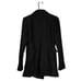 Zara Women's Overcoat Black Wool Stretch Double Breasted Lined Long Topcoat M