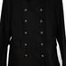 Zara Women's Overcoat Black Wool Stretch Double Breasted Lined Long Topcoat M