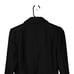 Zara Women's Overcoat Black Wool Stretch Double Breasted Lined Long Topcoat M