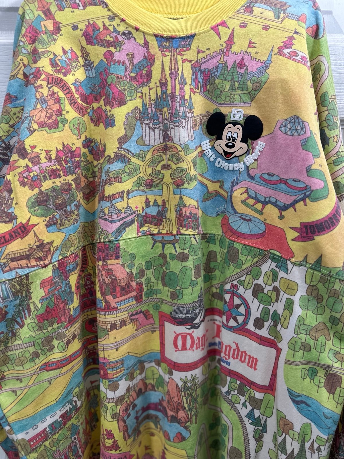Disney Vintage Vault Park Map Spirit Jersey NWOT Disney World Magic Kingdom