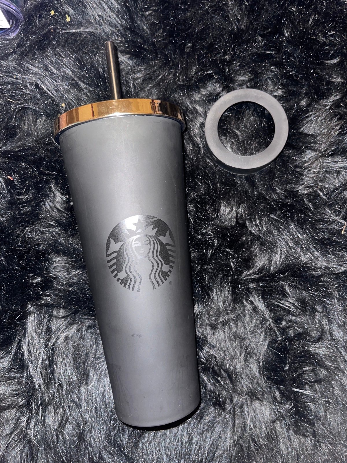 Starbucks acrylic matte black