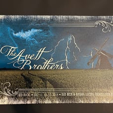 Avett Brothers Red Rocks Print 2014