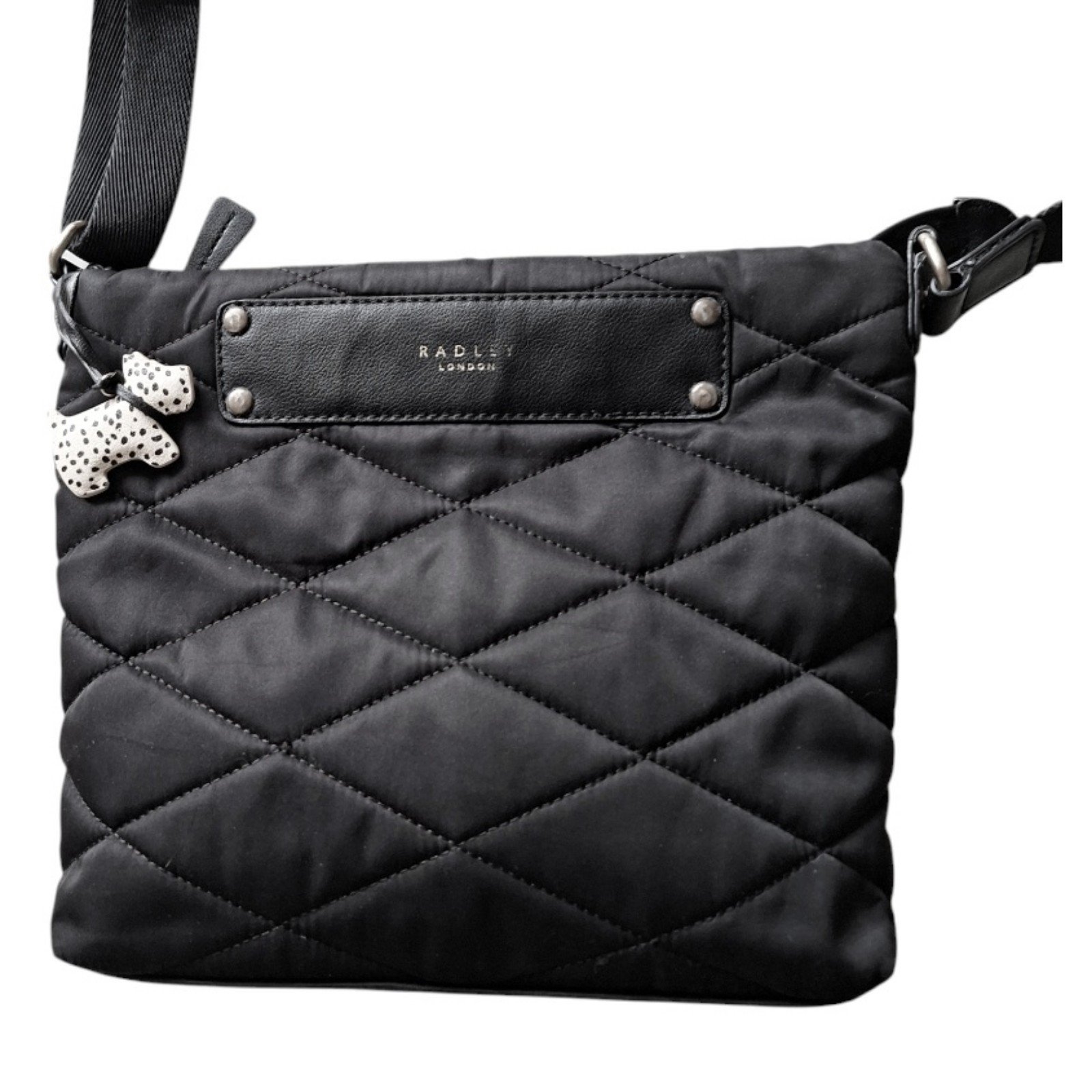 CrossbodyRadly London Charleston Black Quilted Crossbody Vegan Indie Sleeze Fabr