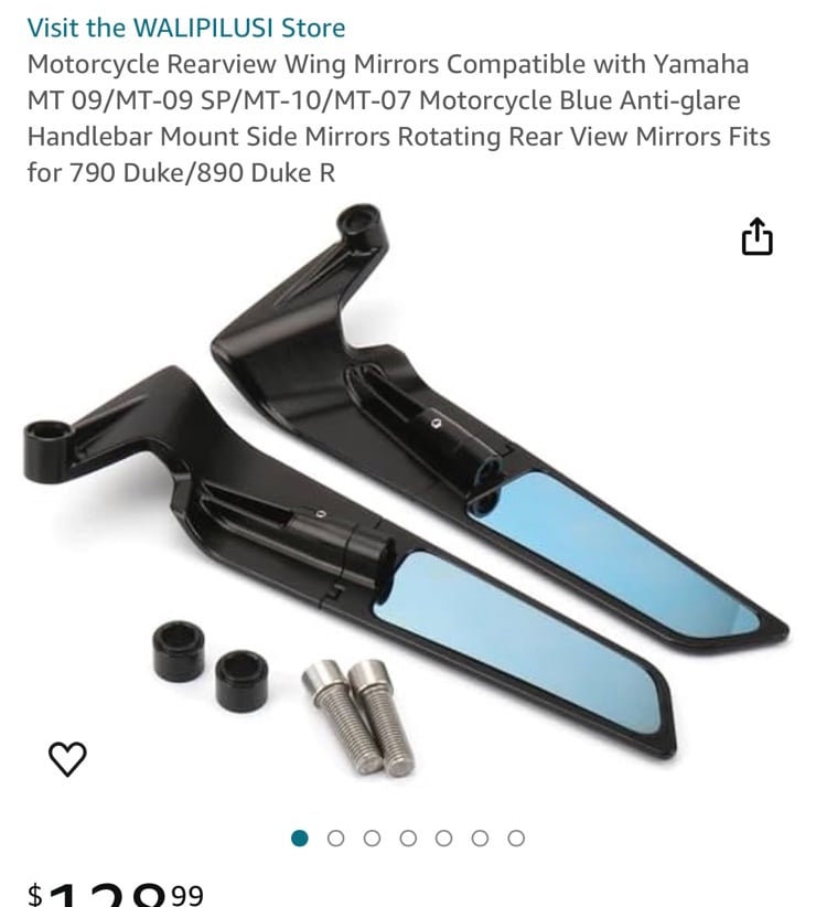 Motorcycle Mirrors for Rear View