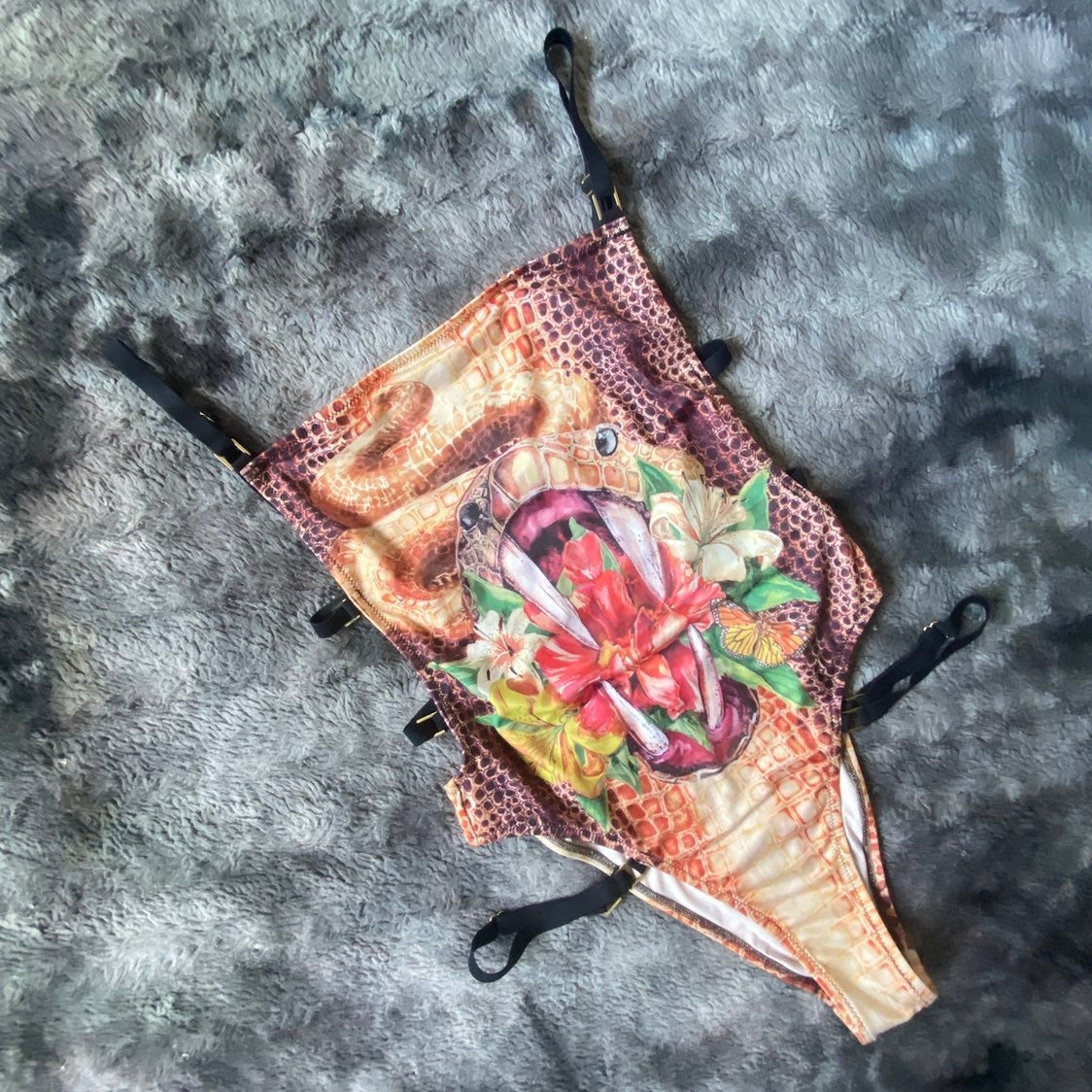 Hahp 2 It Floral Snake One Piece