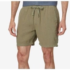 Man's Shorts Faherty Essential Linen Short Sz L New