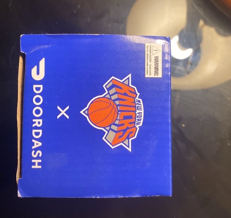New York Knicks Jalen Brunson X DoorDash Bobble head.