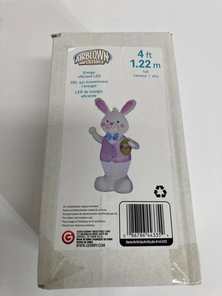 Gemmy 4ft inflatable easter rabbit