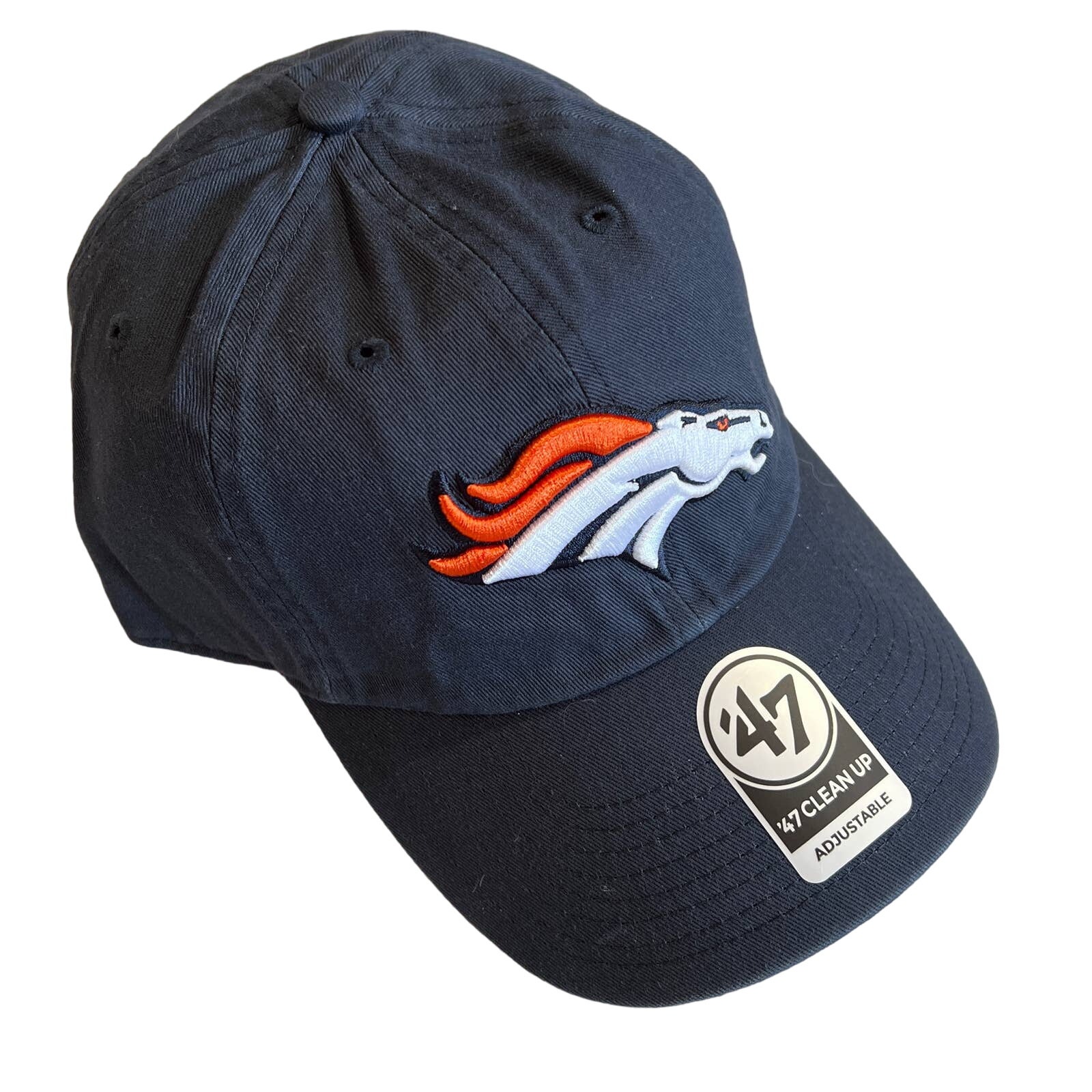 Denver Broncos Hat Adjustable Strapback NFL Hat One Size 47 Clean Up NEW