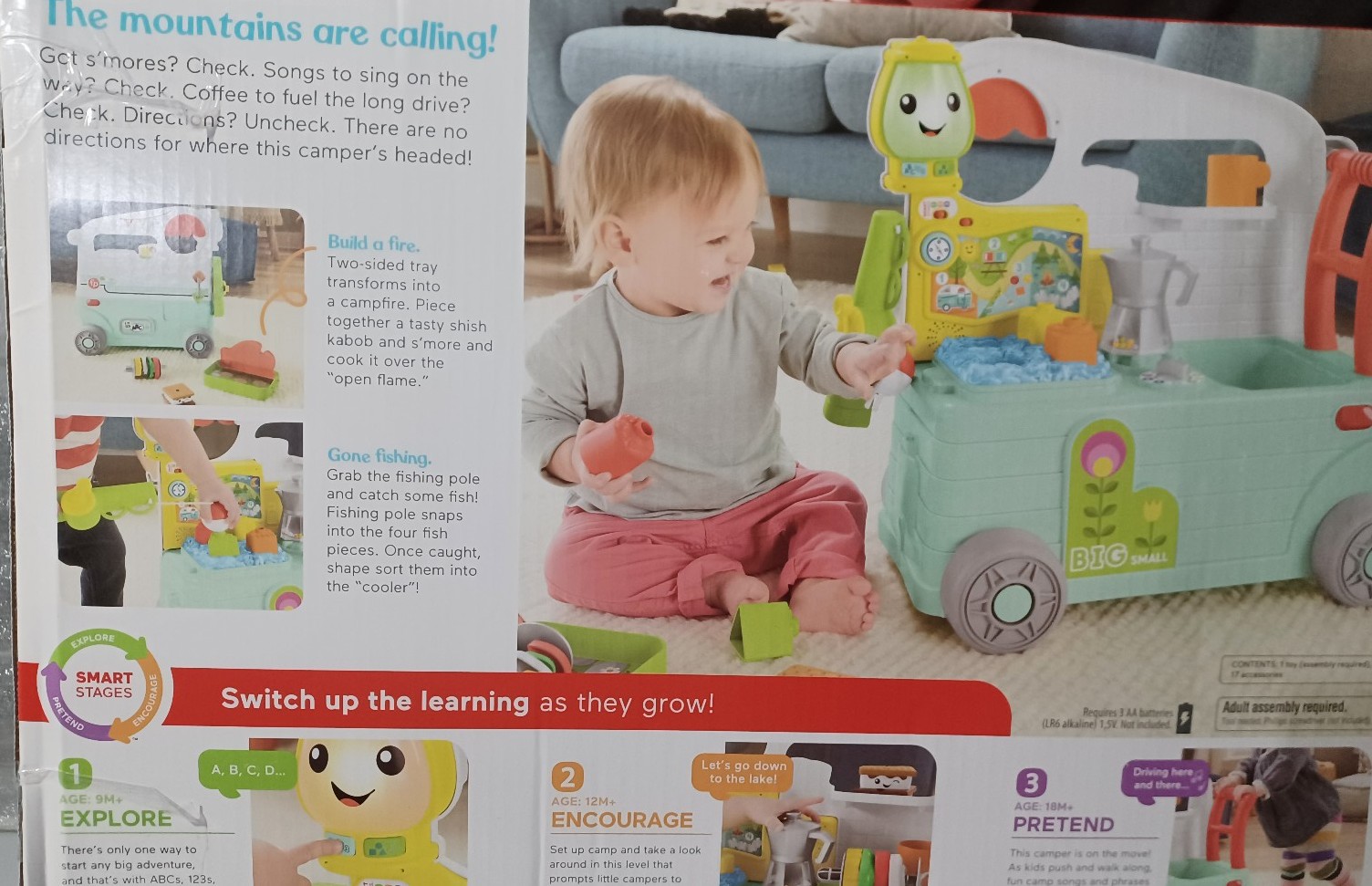 Fisher-price 3 in 1 on the go camper
