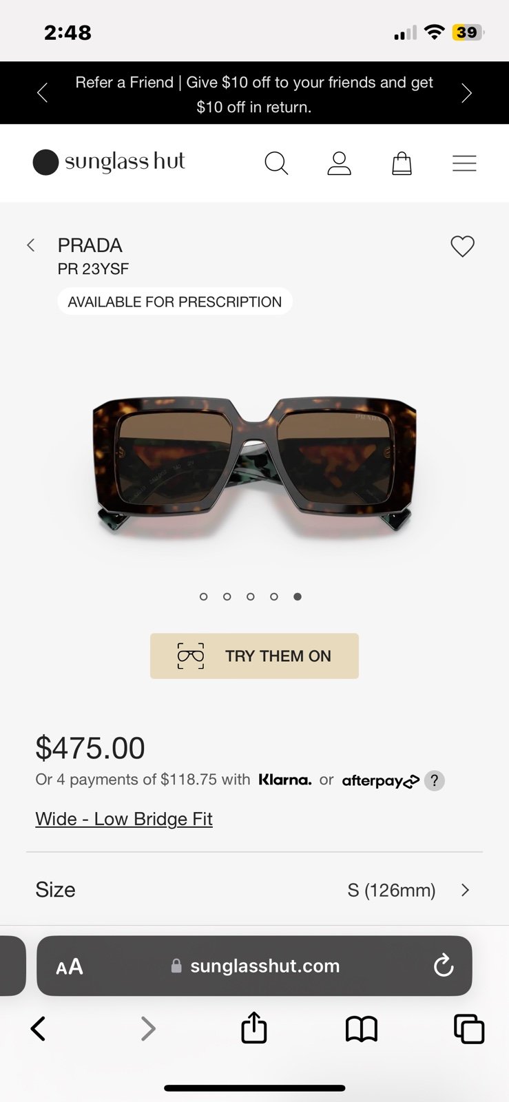 Prada glasses