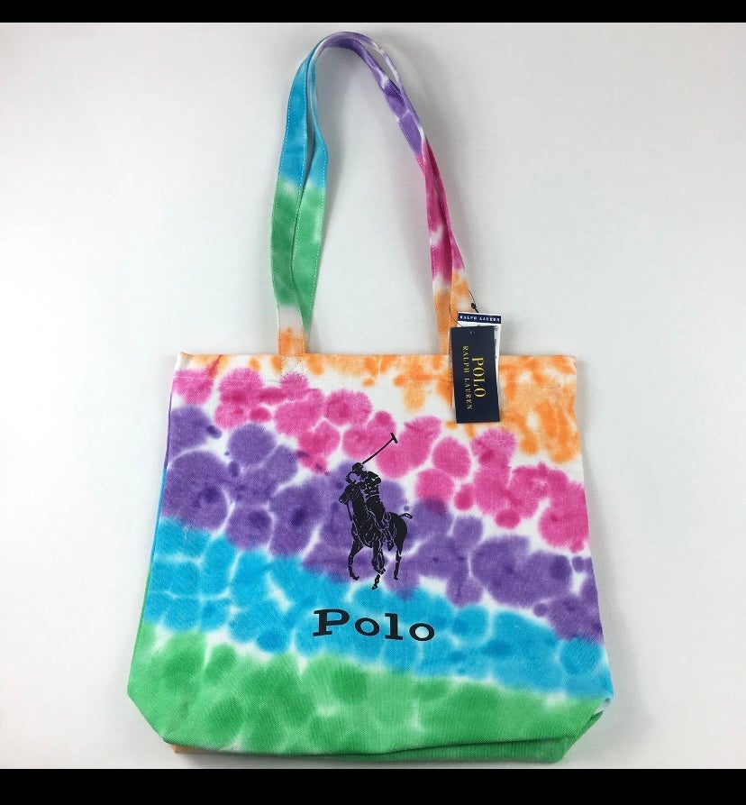 POLO RALPH LAUREN Cotton Canvas Tie Dye new