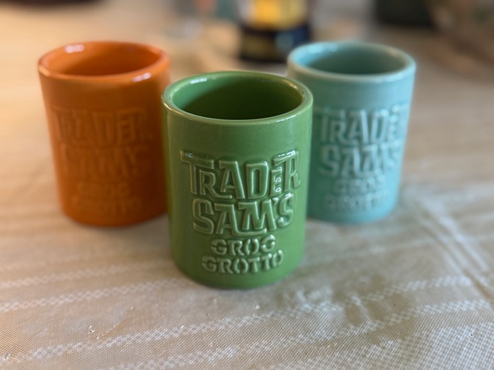 Trader Sams Grog Grotto Shot Tiki Mugs Set of 3