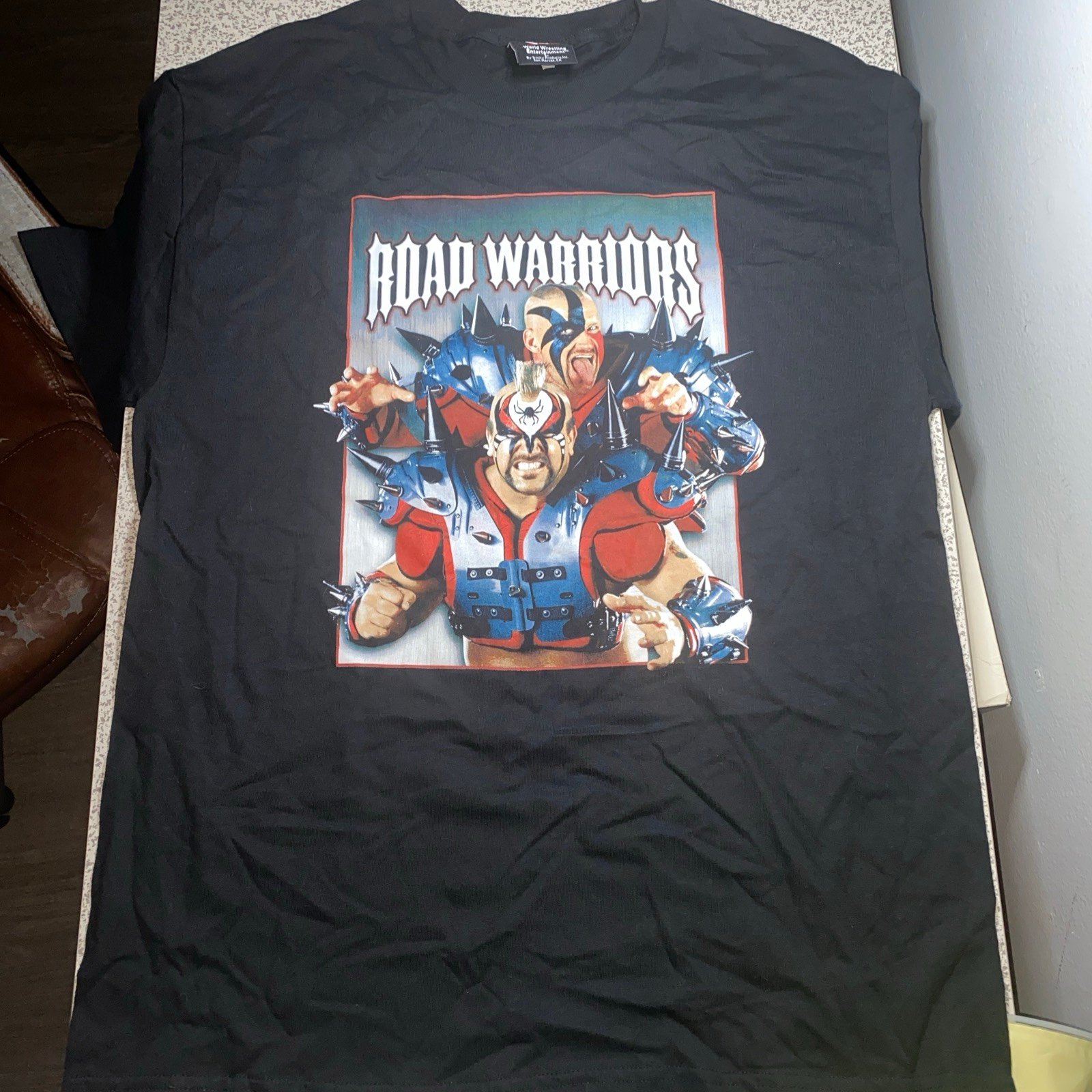 2002 NEW! Vintage WWF Legion of Doom Road Warriors WCW WWE Wrestling Shirt Large