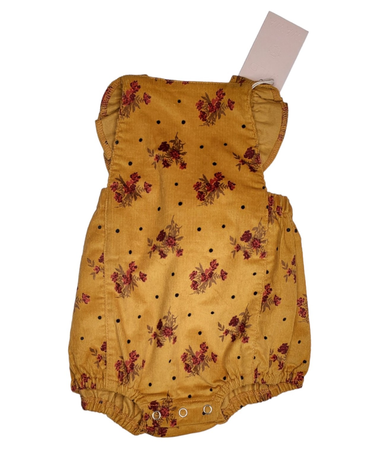 NWT Wild Wawa Beatrice Mustard Vintage Bouquet Romper