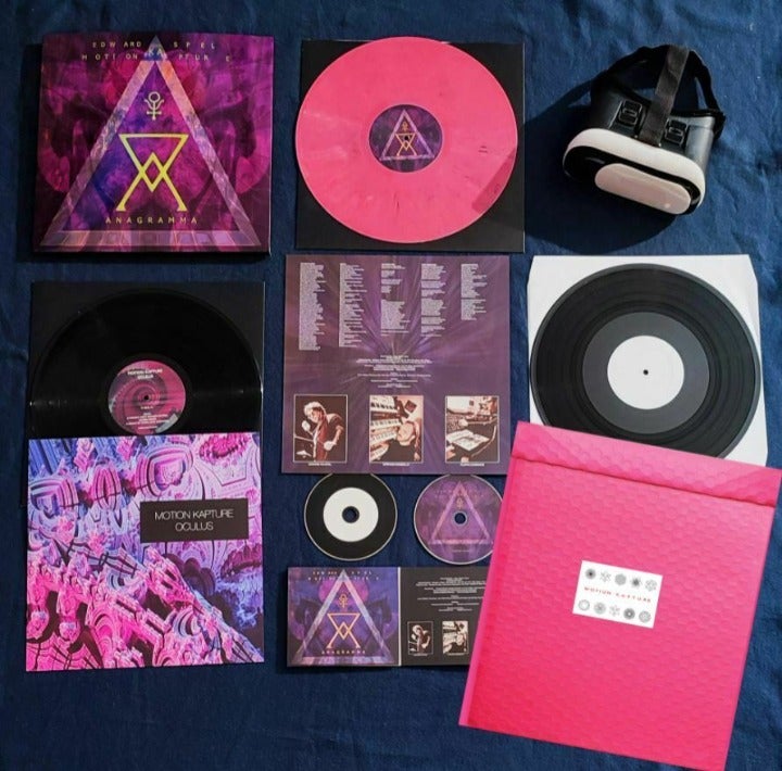 Edward Ka-Spel Motion Kapture Anagramma Vinyl Cd VR Glasses SIGNED Test Press