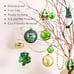 St. Patrick's Day Decorations Shamrock Tree Ornaments Set, 40ct Green Gold