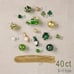 St. Patrick's Day Decorations Shamrock Tree Ornaments Set, 40ct Green Gold