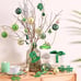 St. Patrick's Day Decorations Shamrock Tree Ornaments Set, 40ct Green Gold