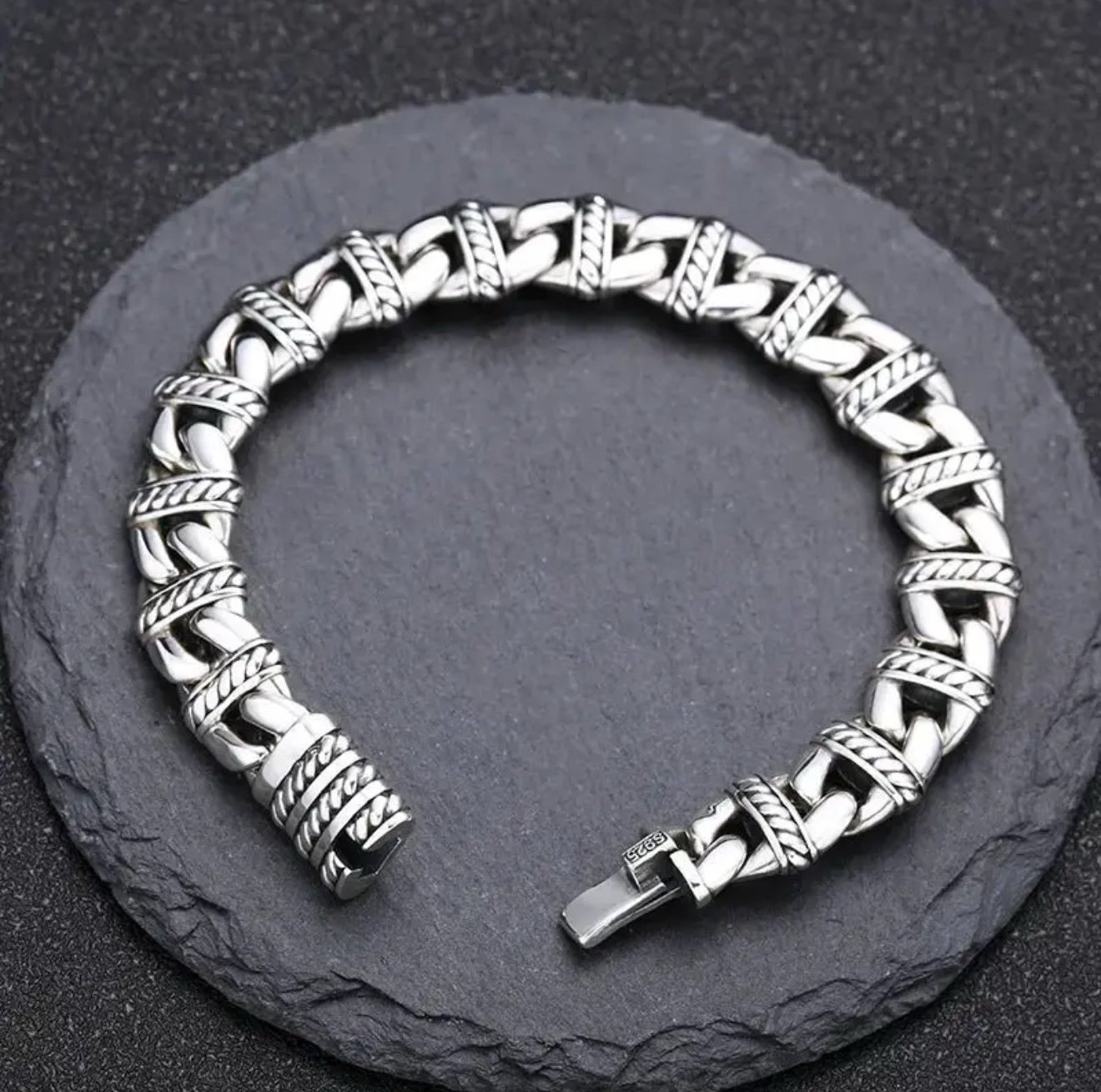 Italian 925 sterling silver 8.5 inches bracelet