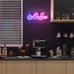 Coffee Neon Sign, Bright LED Coffee Sign with Metal Chain, USB Powered