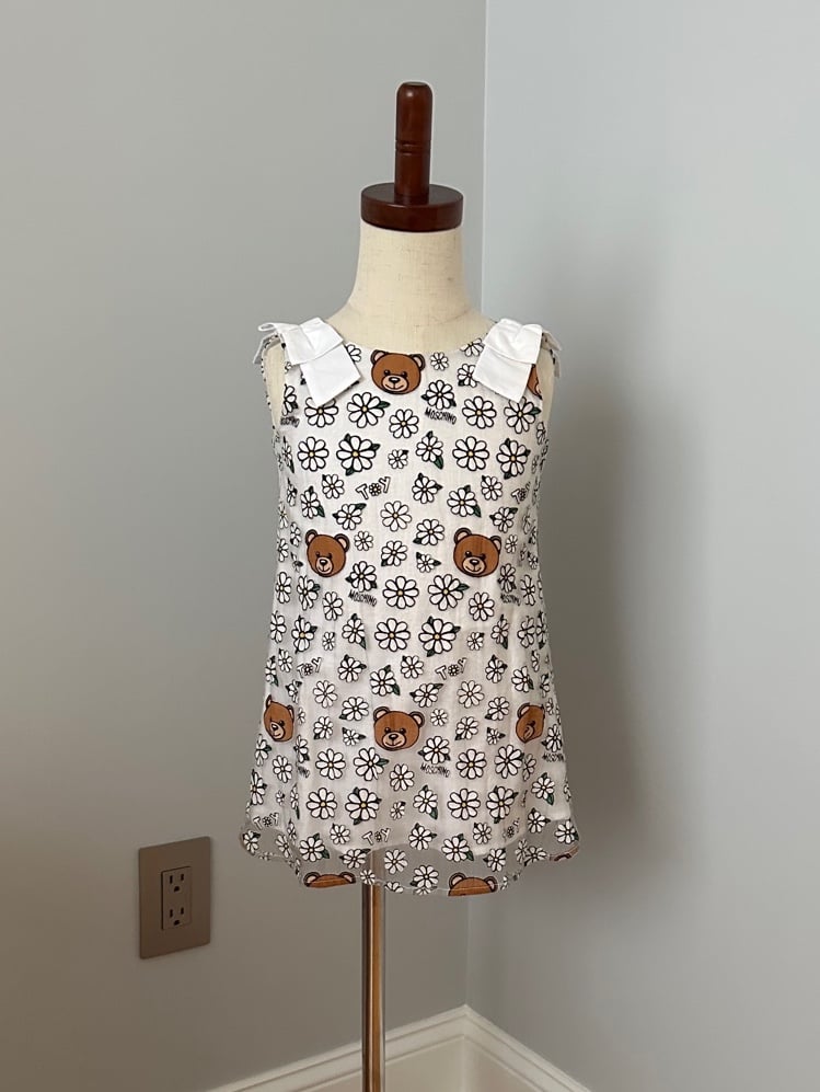 MOSCHINO GIRLS TEDDY BEAR on sale SHORT DRESS